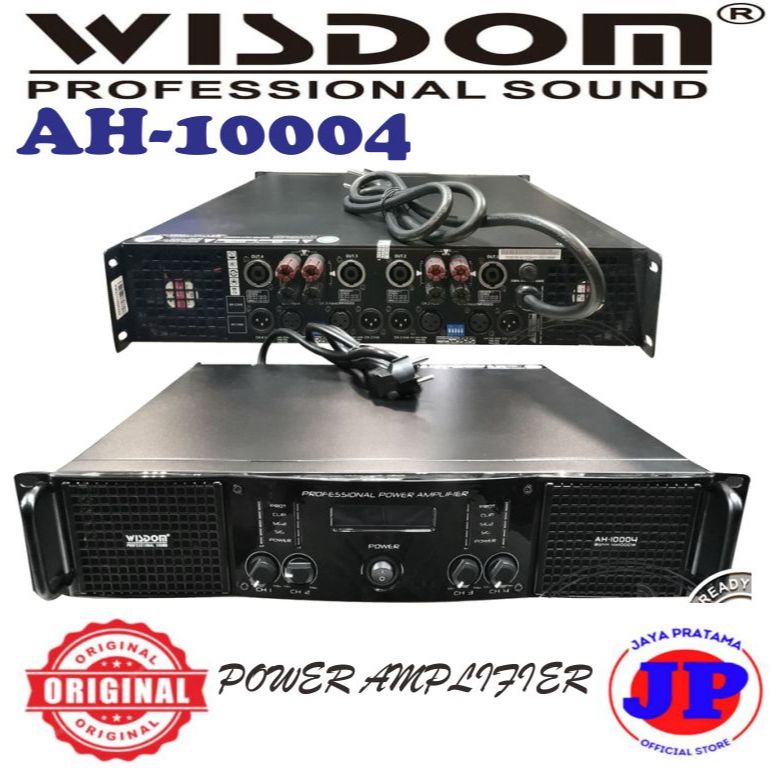 Wisdom AH10004 Power Amplifier Original Garansi Resmi AH-10004