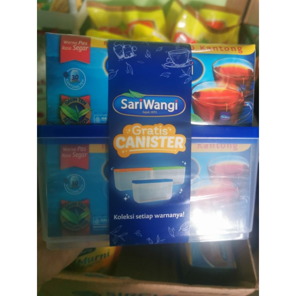 

SARIWANGI TEH CELUP FREE CANIZTER