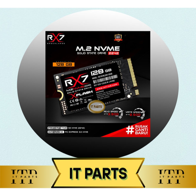 SSD RX7 M.2 NVME 128GB 256GB 2242 PCIe Gen3 x4