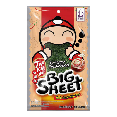 

Tao Kae Noi Big Sheet Crispy Seaweed Mayo Bawang Pedas 3.2 G