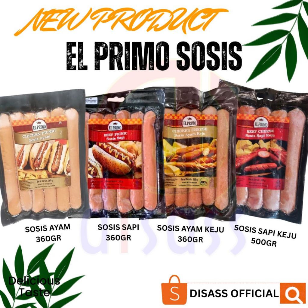 

EL PRIMO SOSIS / SOSIS EL PRIMO KEJU LUMER BEEF & CHICKEN - DISASS JOGJA