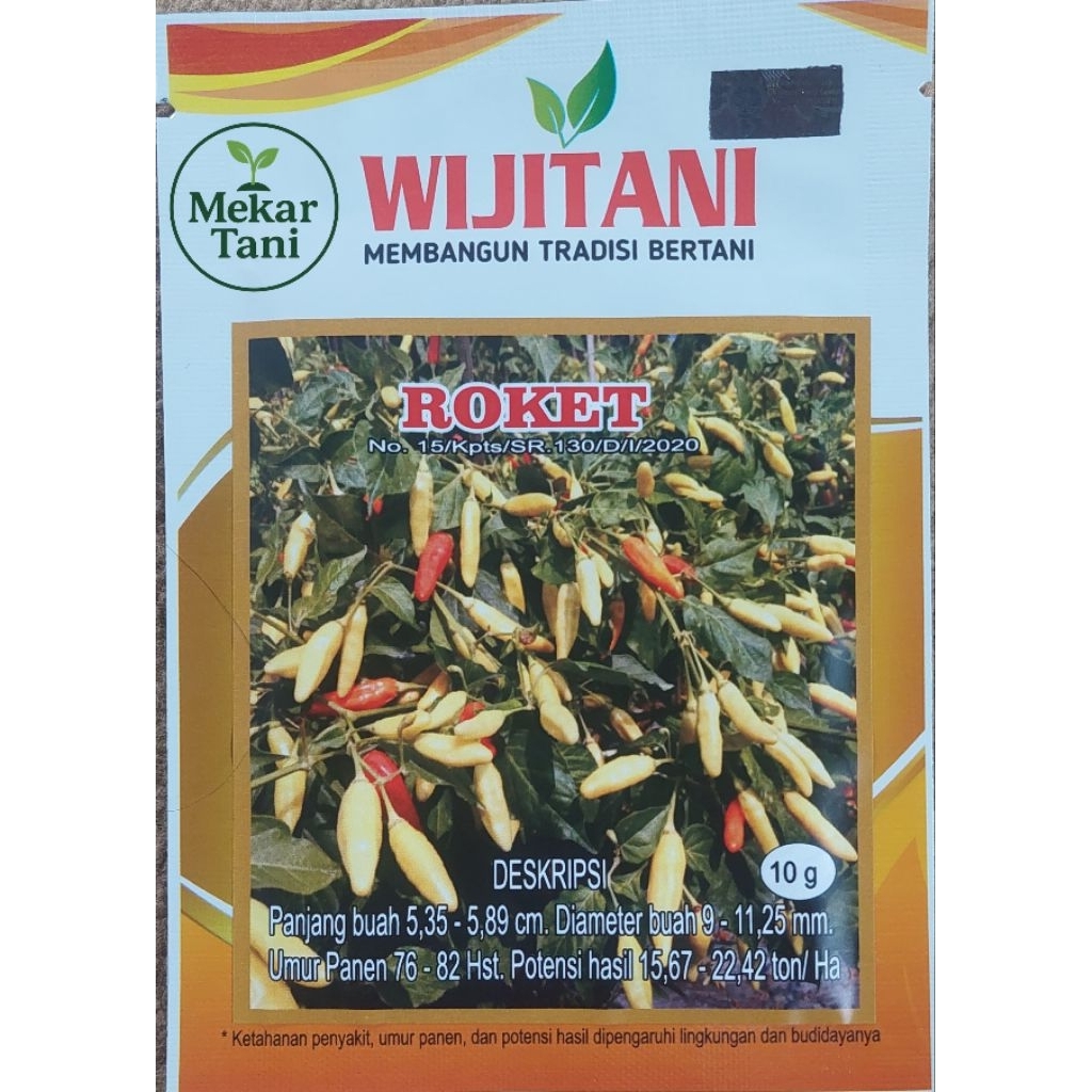 Benih Cabe Rawit Roket 10gr Wijitani