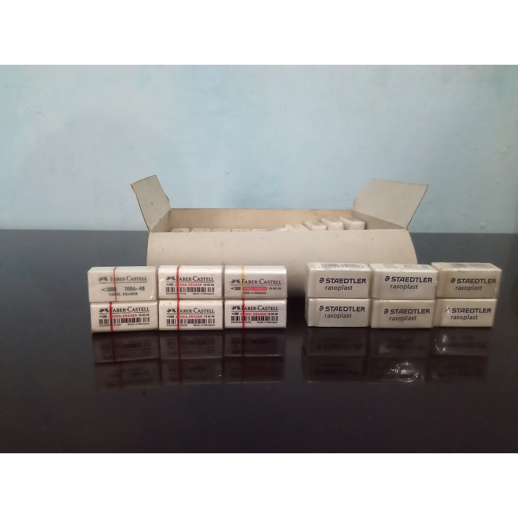 

Penghapus Fabercastle Kecil / Penghapus Standler Kecil/ Penghapus Joyko Hitam Besar/penghapus pensil untuk ujian