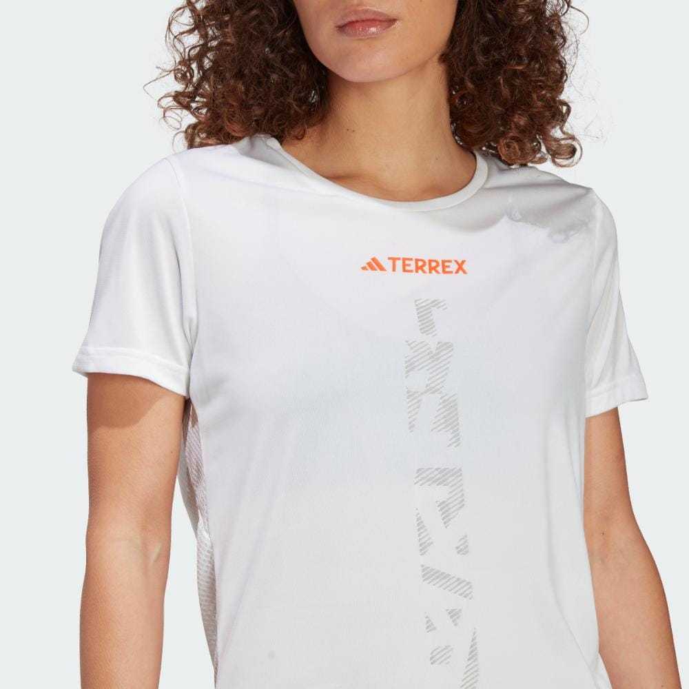 Kaos Lari Wanita Adidas Terrex Agravic Putih - HT9415