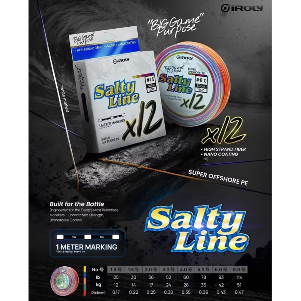 PE IROLY SALTYLINE X12 300M
