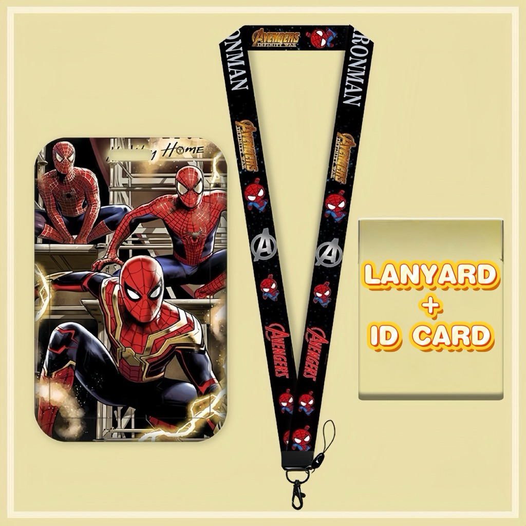 

TALI GANTUNGAN MARVEL HERO SPIDERMAN KEREN & CARD HOLDER / NAME TAG ID CARD / LANYARD ID CARD