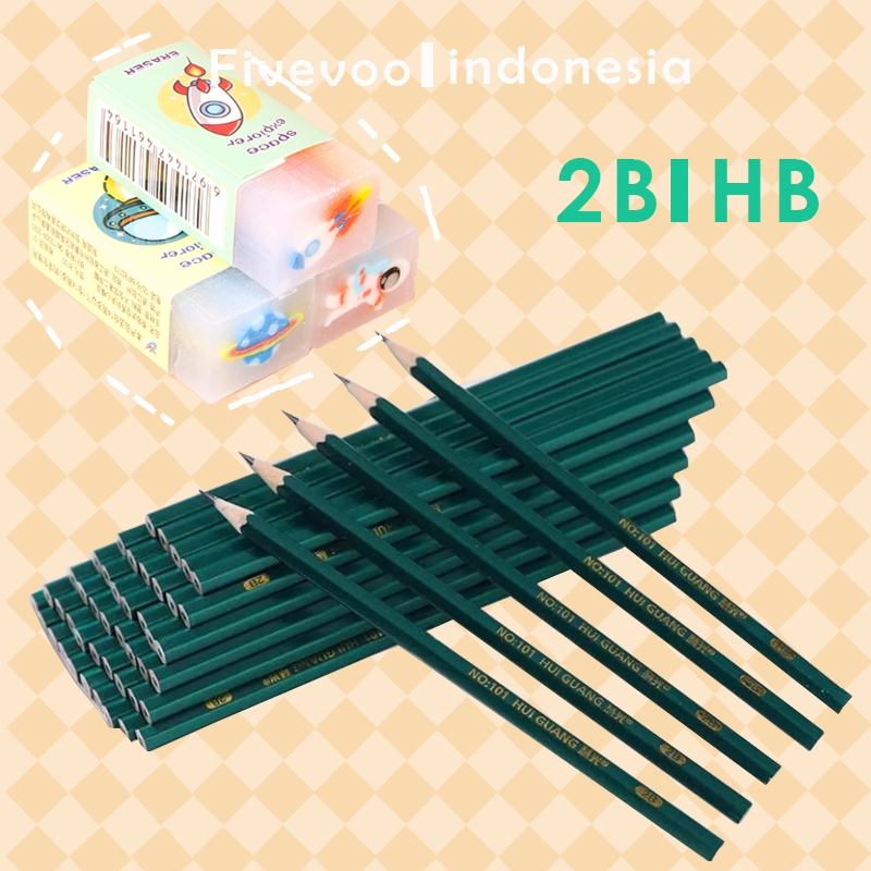 

FIVEVOO Pencil Pensil set / Penghapus Pensil Motif Buah Fruits Eraser