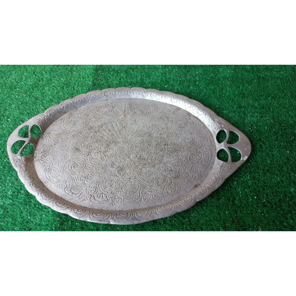 Nampan Perak Bakar Antik