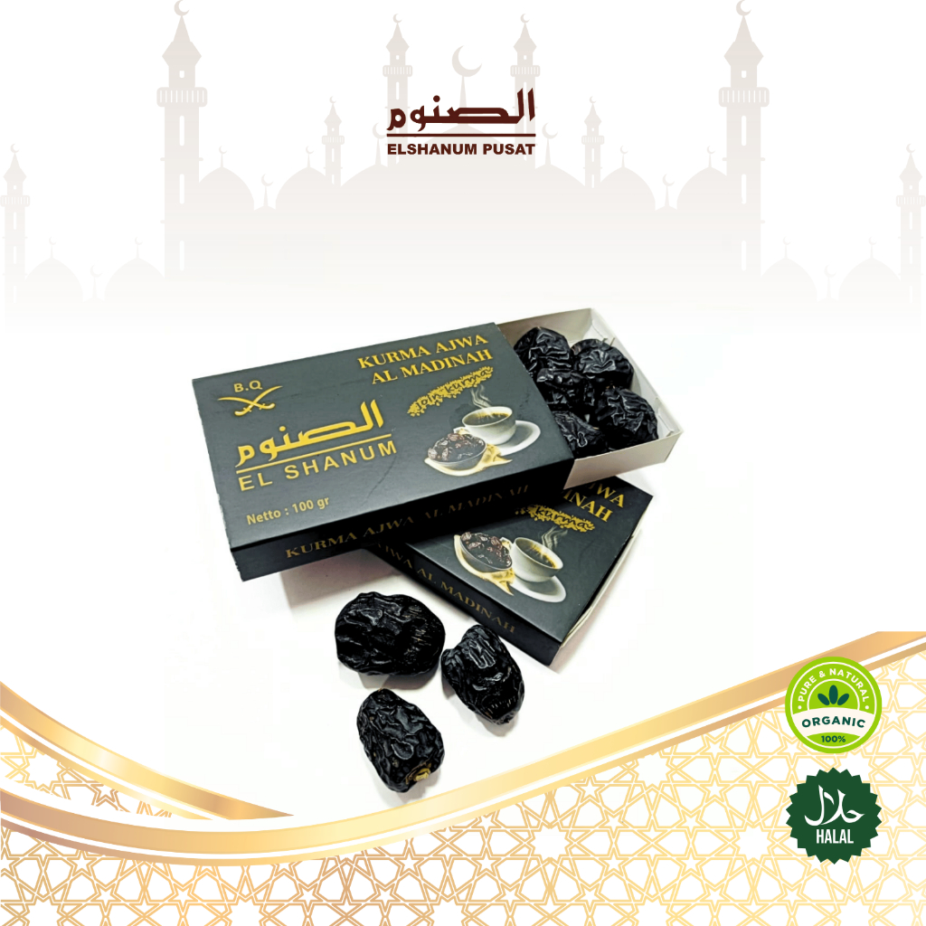 

KURMA AJWA BQ 100gr / AJWA SUPER / KURMA AJWA MADINAH / AJWA BEST SELLER