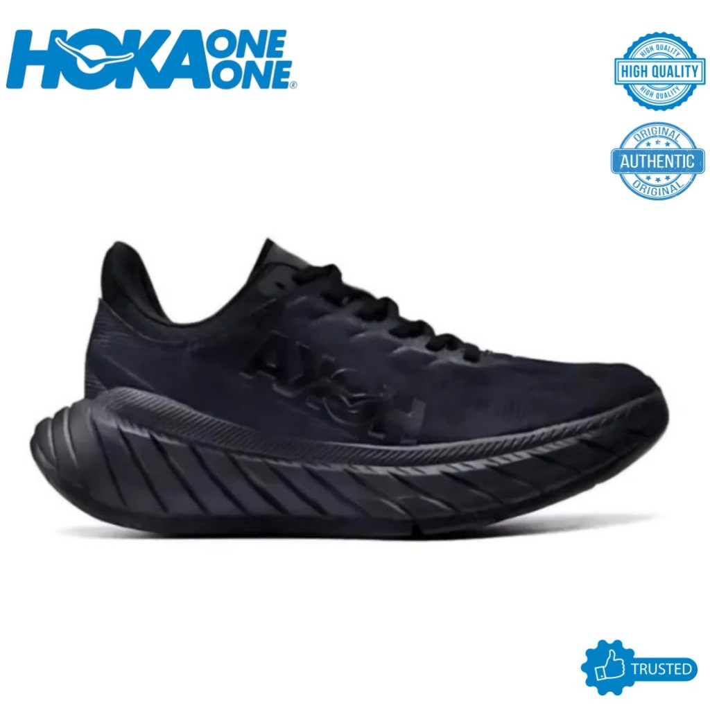 SEPATU RUNNING HOKA CARBON X2 FULL BLACK