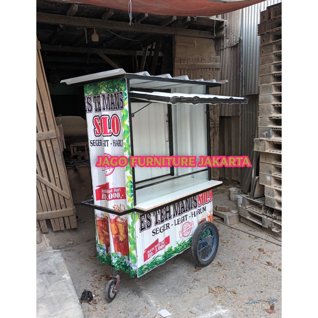 gerobak es teh solo,gerobak es teh manis,gerobak es kelapa