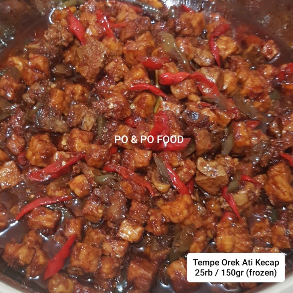 

Tempe Orek Ati Kecap 150gr Frozen Kemasan Kecil