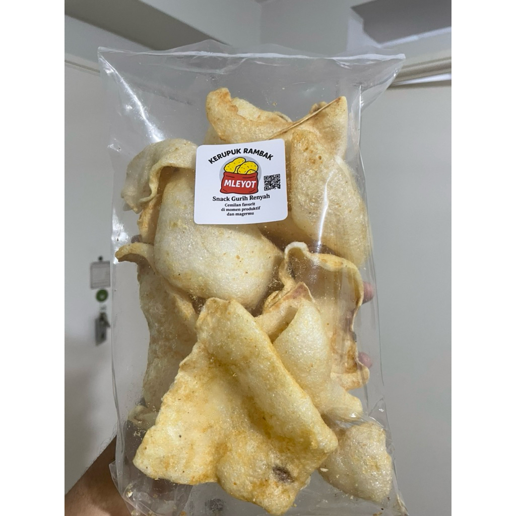 

Kerupuk Rambak Kerbau Mleyot 100gr