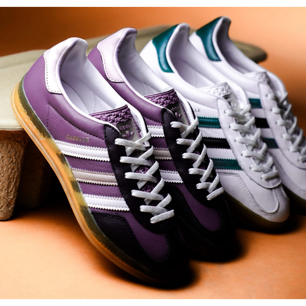 Adidas Originals Gazelle Indoor Violet Cloud Leather