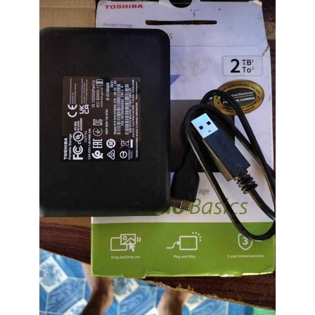 Hdd tosiba 2 tera
