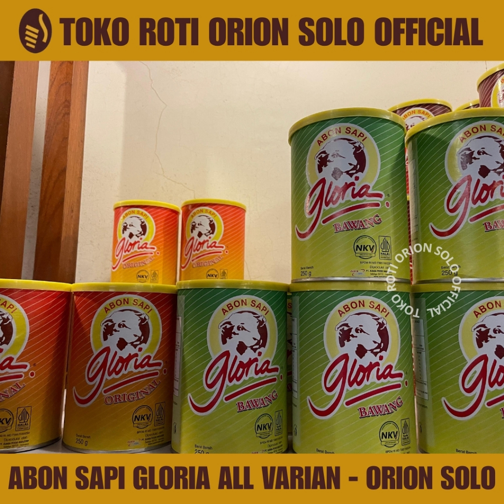 

Abon Sapi Gloria All Varian Orion Solo