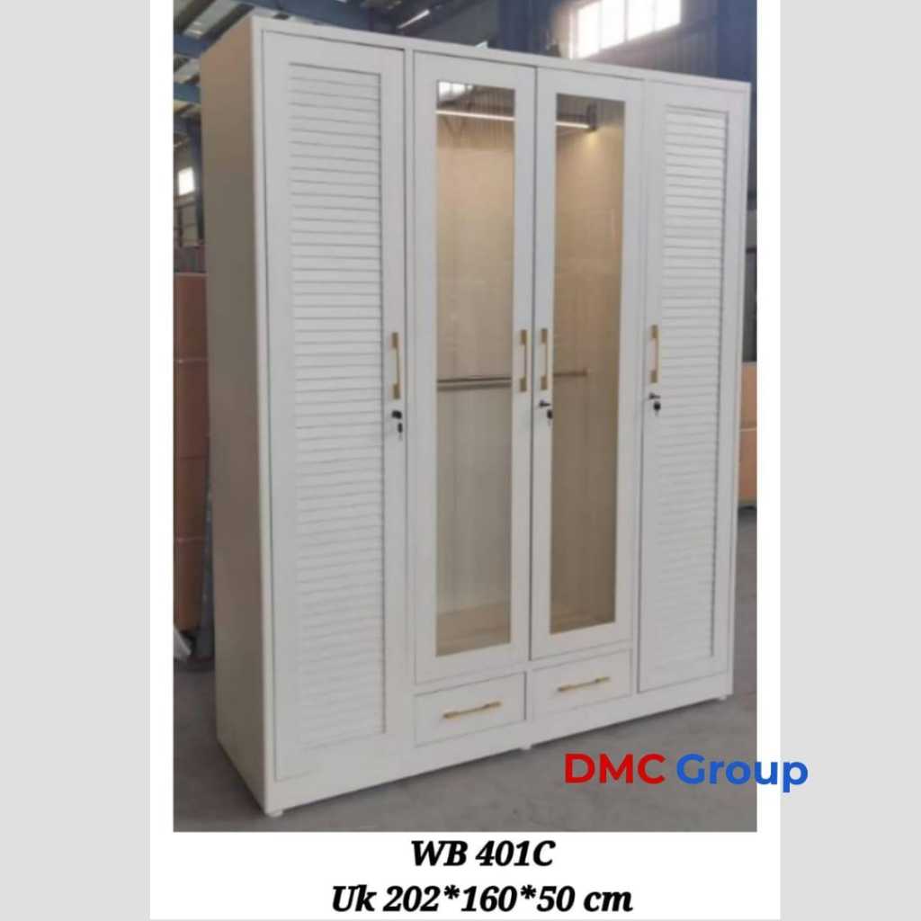 Lemari Baju besi 4 pintu lemari baju 5 pintu lemari baju 6 pintu  plat besi lemari besar lemari jumb