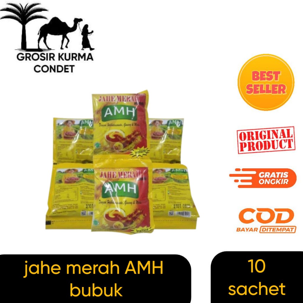 

AMH Jahe Merah Habbatusauda Plus Gingseng 1 Renceng Isi 10 Sachet