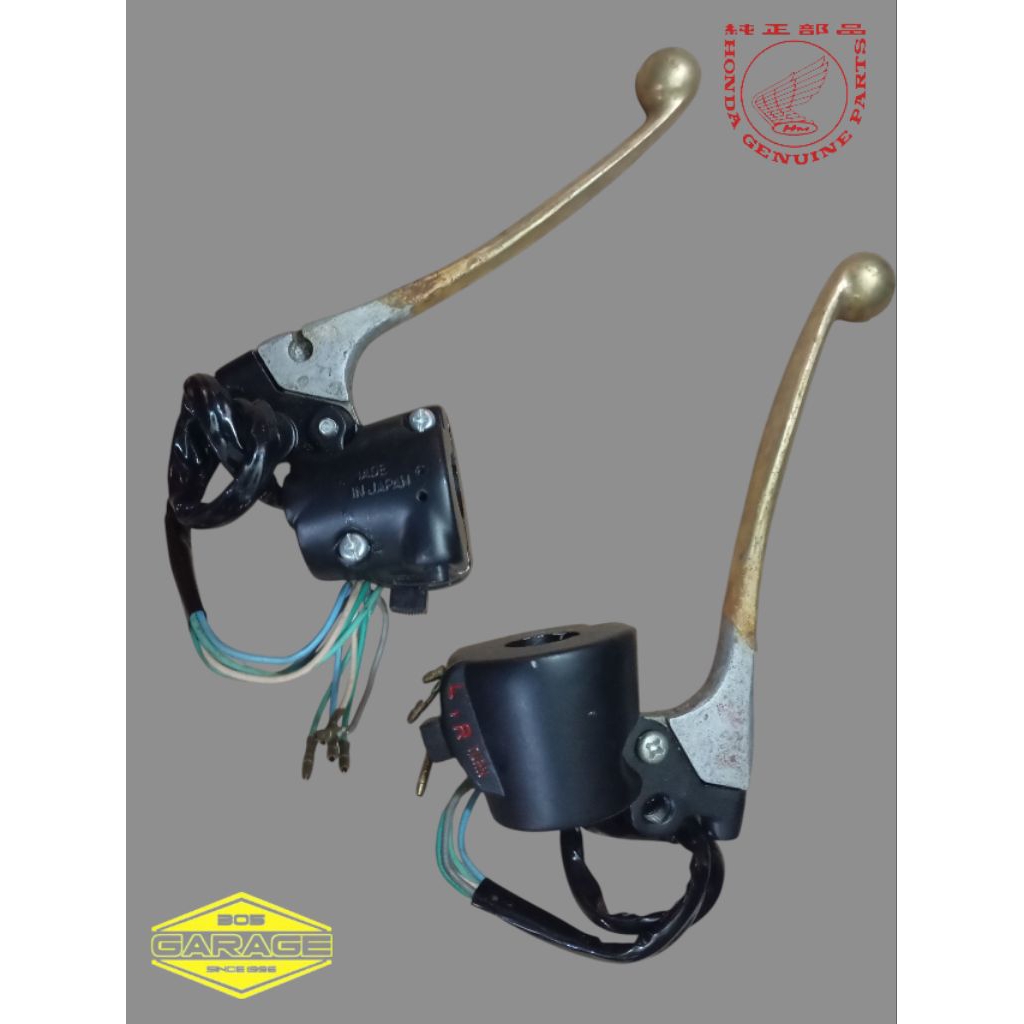 saklar kiri holder kiri cb200 twin set handle nos original Made in Japan high quality best quality