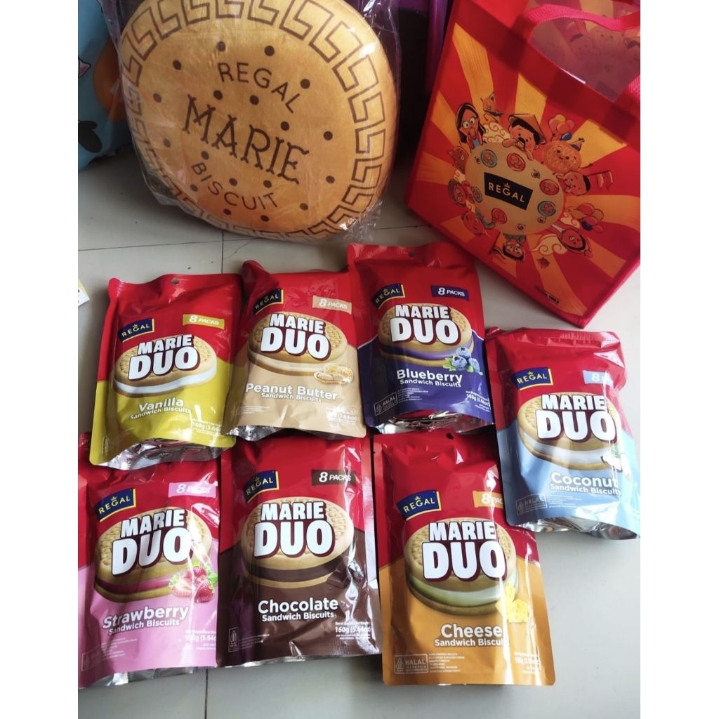 

Biskuit Marie Duo Regal, isi 8 pack