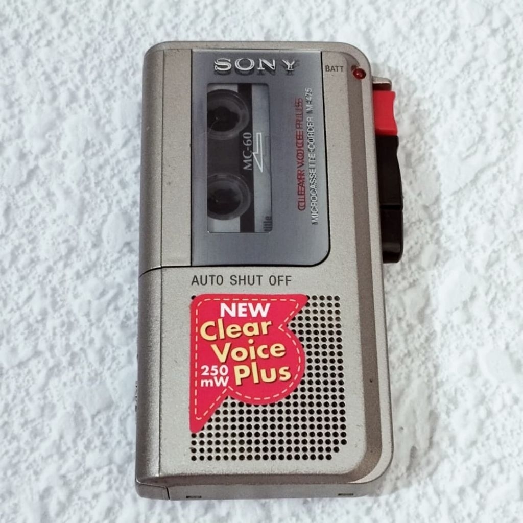 Micro Cassette Corder SONY M-475 Micro Tape Recorder