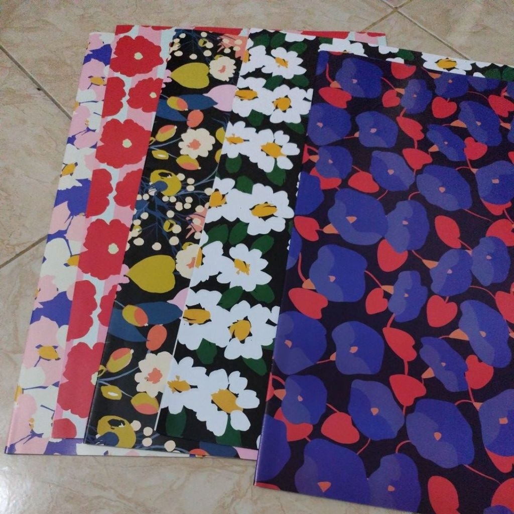 

kertas kado sidu motif bunga glossy