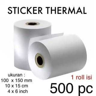 

BISA COD STIKER THERMAL RESI ONLINE SHOP 100x150 mm isi 500 pcs