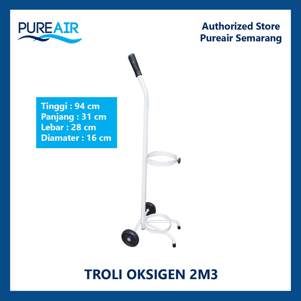 Pureair Troli Oksigen 2 M3
