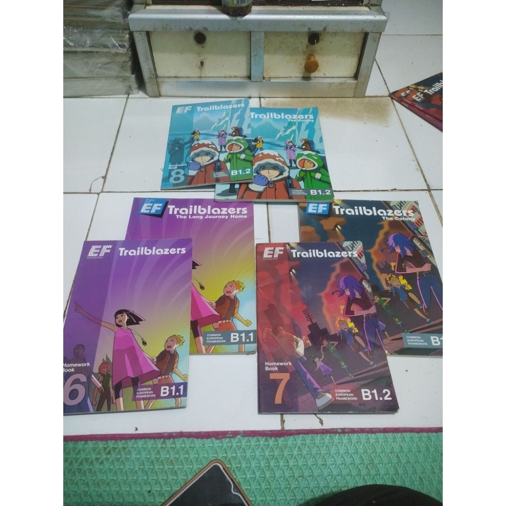 EF English first dan EF education first Trailblazers book & Homework book