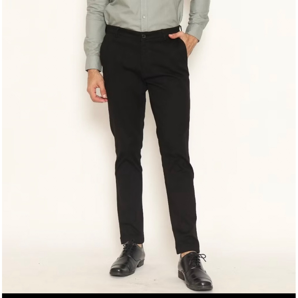 Celana Panjang Pria, Merk Lawell, Slim Fit