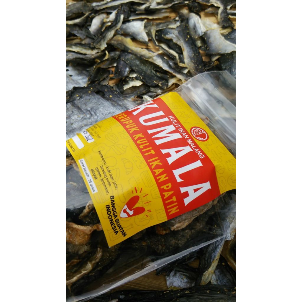 KERUPUK KULIT IKAN Standing pouch 100 gram