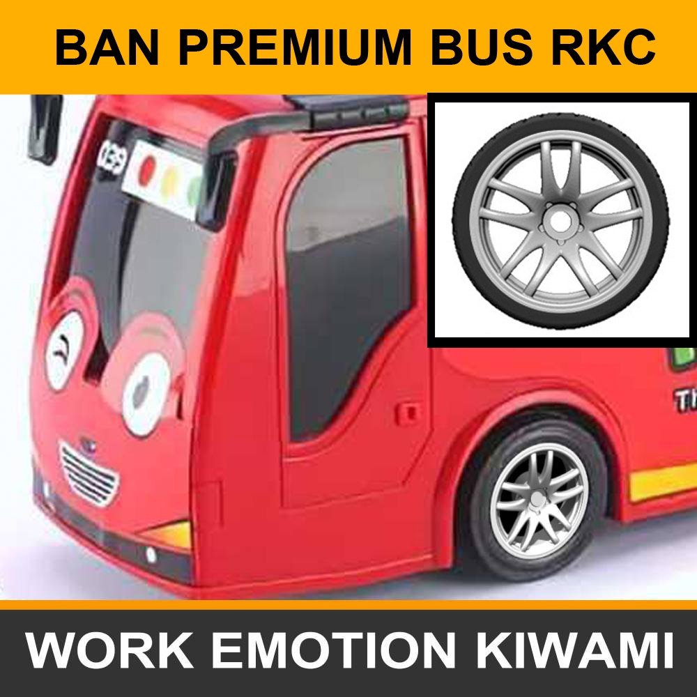 Miniatur Bus RKC Ban Velg Premium Custom Untuk Bis Mainan Anak Skala 1/35 KIWAMI