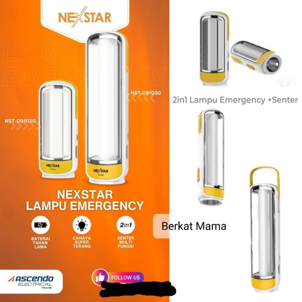 Lampu Emergency + Senter Nexstar