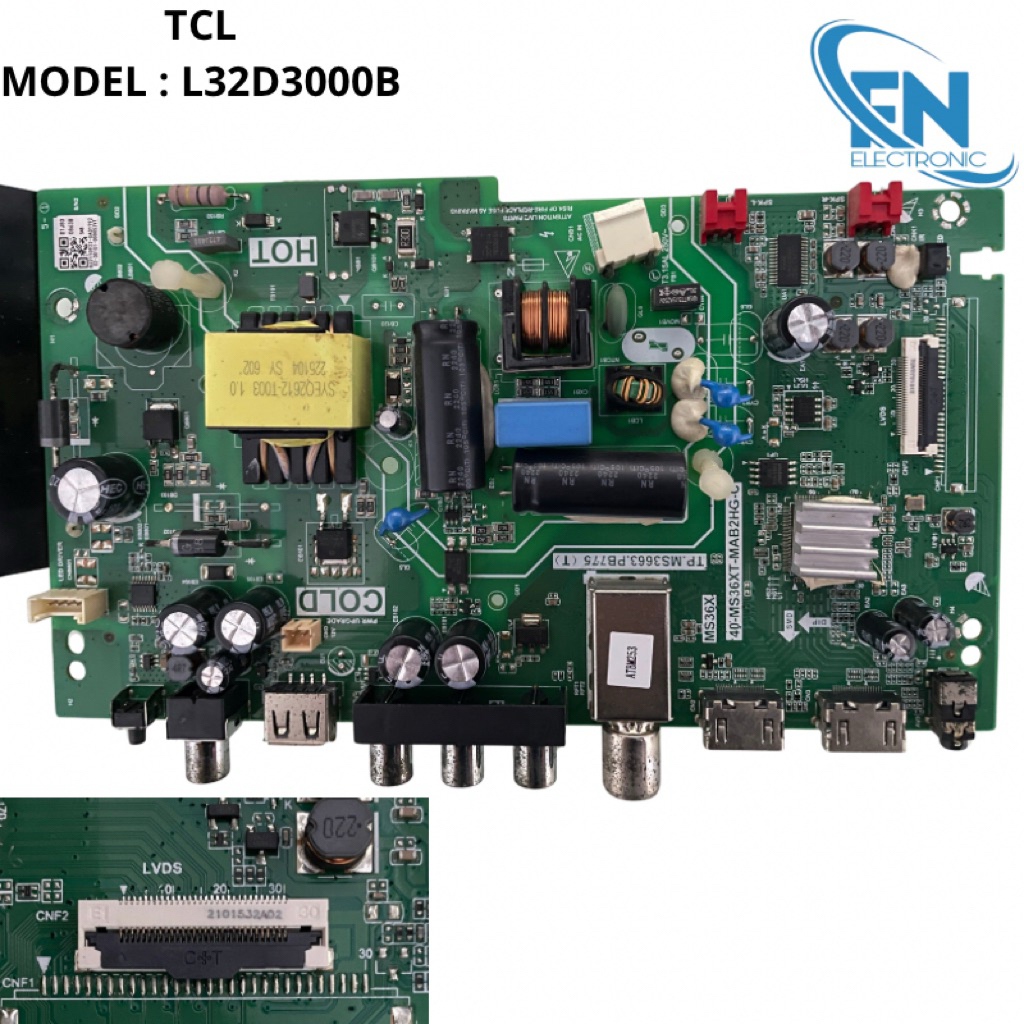 MB MAINBOARD TV TCL L32D3000B L32D3000 32D3000B 32D3000 B