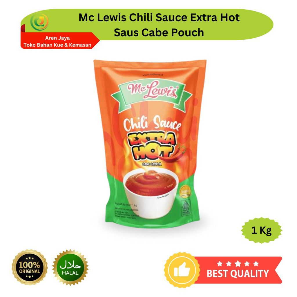 

Mc Lewis Chili Sauce Extra Hot Saus Sambal 1 Kg Original
