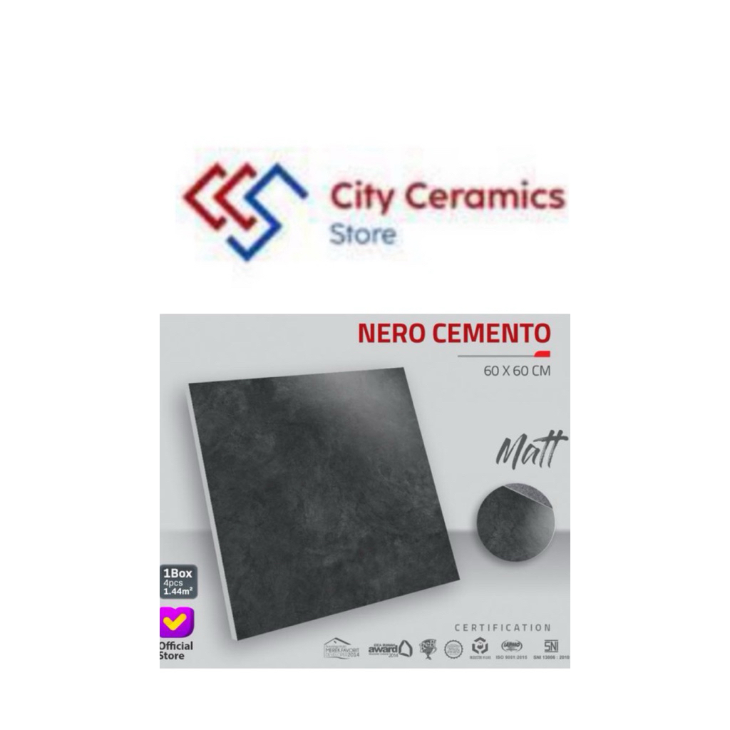 INDOGRESS NERO CEMENTO 60x60