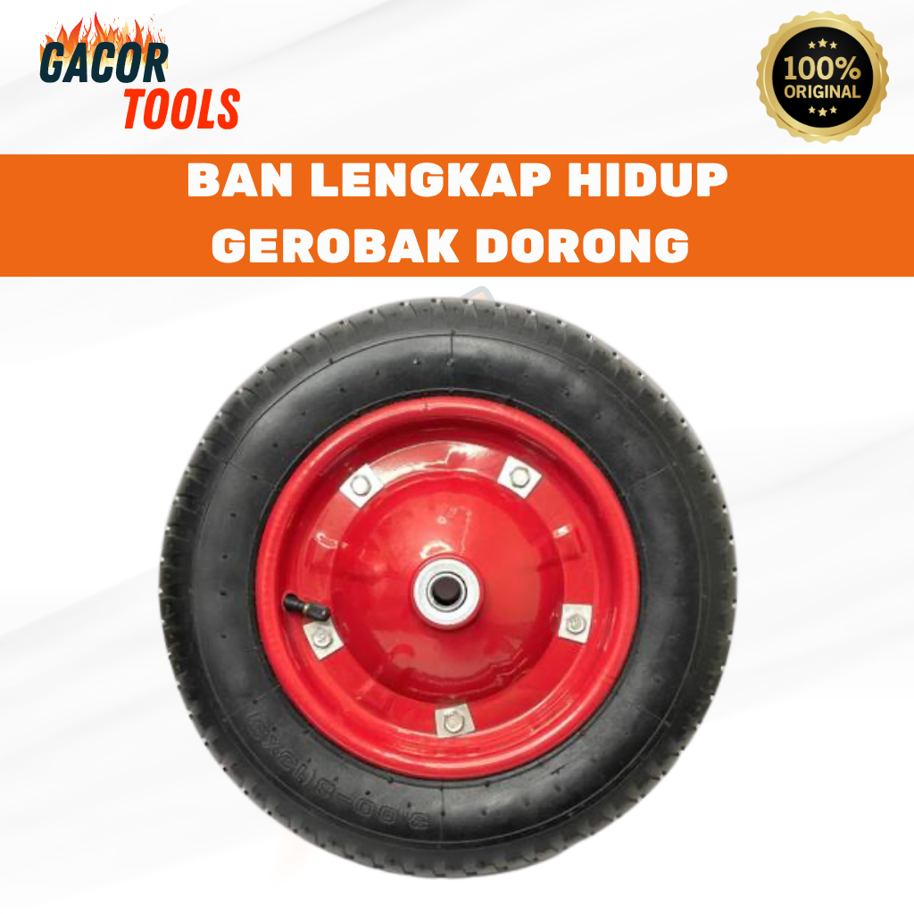Ban Lengkap / Ban Lengkap Gerobak Dorong / Ban Komplit Gerobak Pasir  / Roda Gerobak Dorong Pasir  /