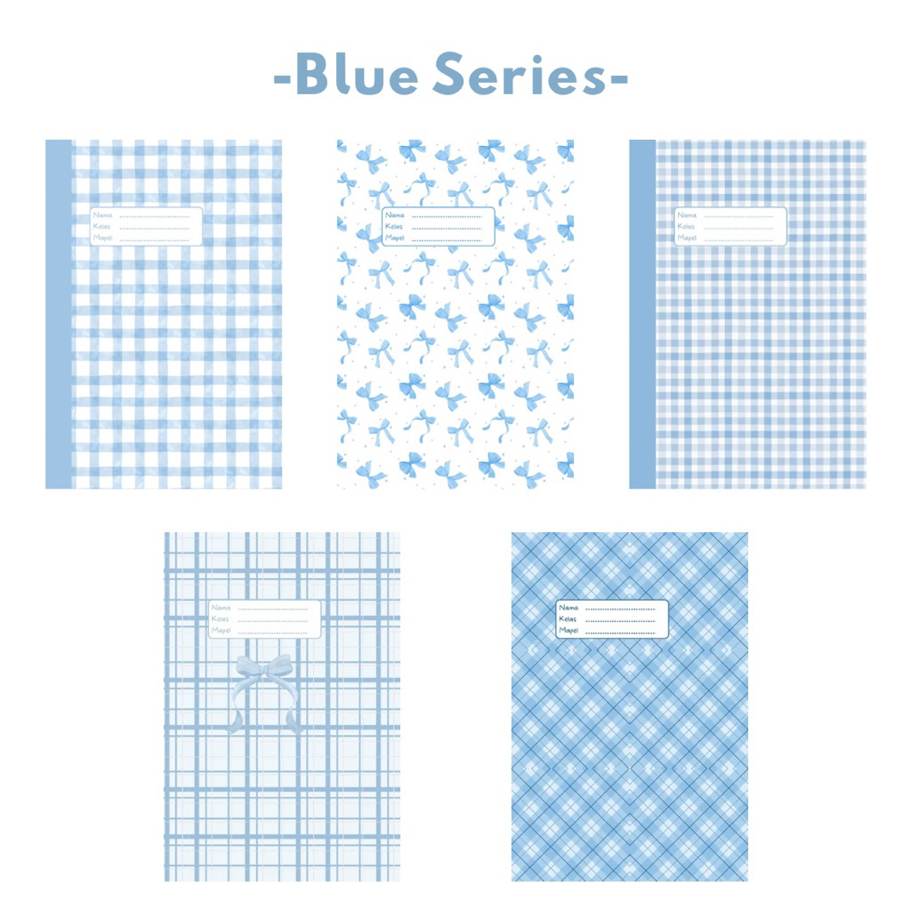 

(ISI 5) SAMPUL BUKU AESTHETIC BIRU / SAMPUL PINK / SAMPUL UNGU