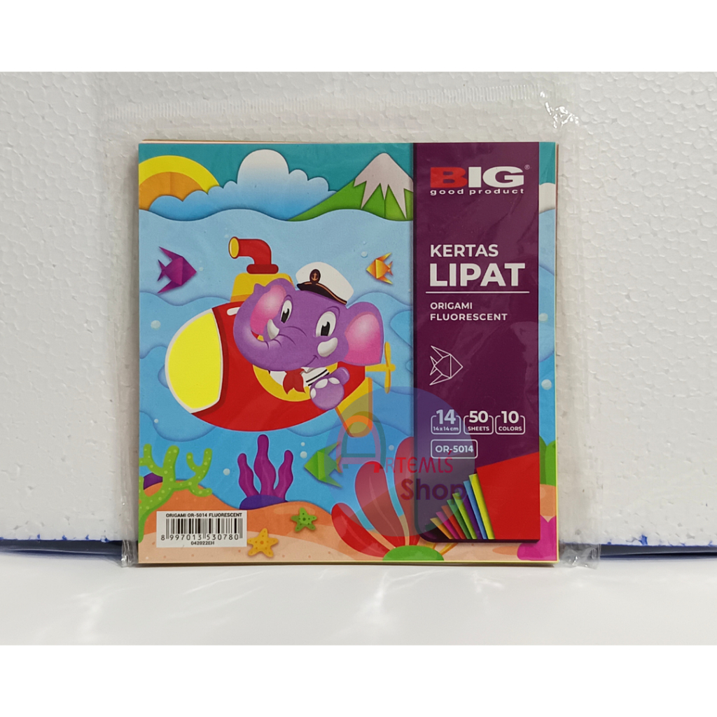 

Kertas Origami / Kertas Lipat BIG 14 x 14 Isi 50 Lembar