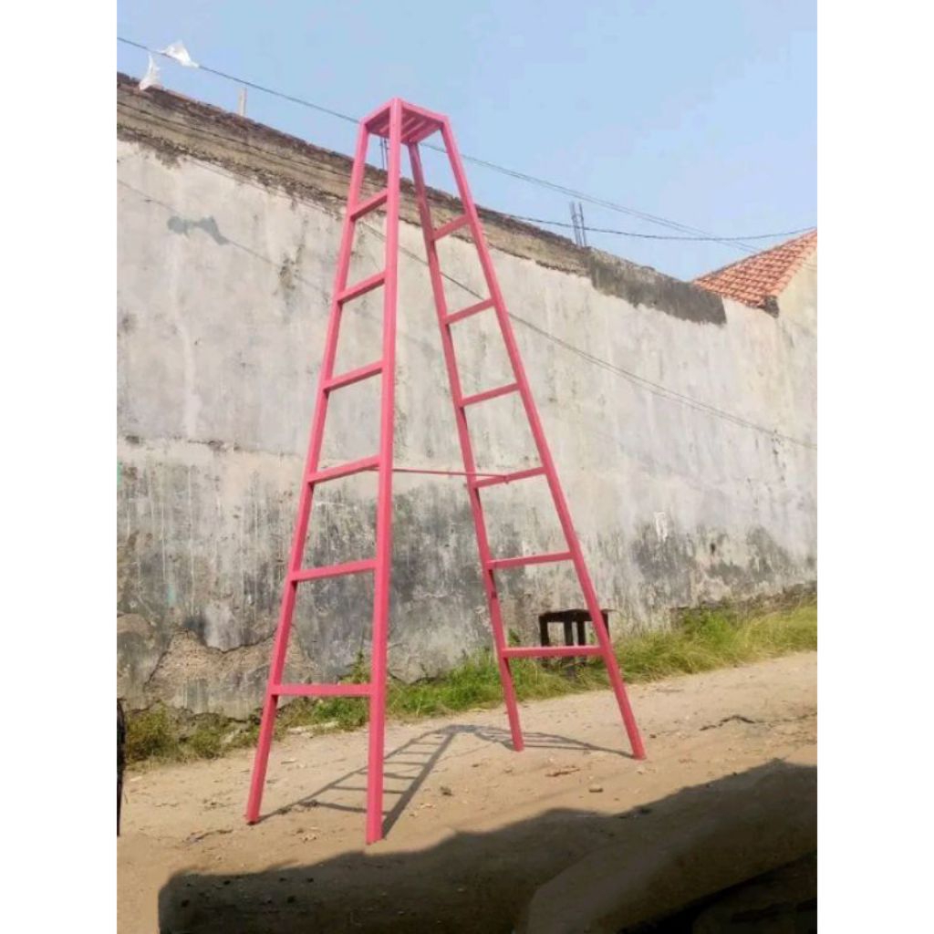 Tangga lipat besi holow4x4 galvanis 3,5 Meter