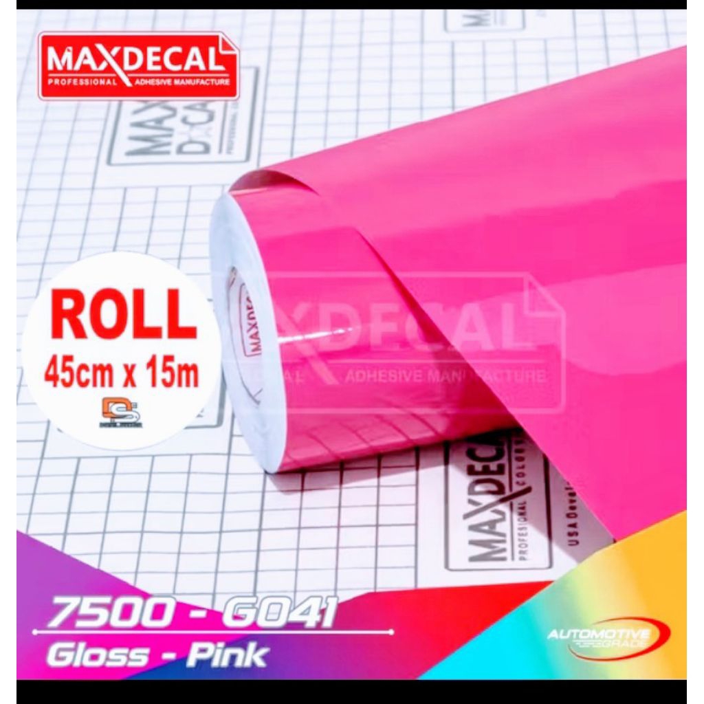 Skotlet stiker motor Pink glossy Maxdecal