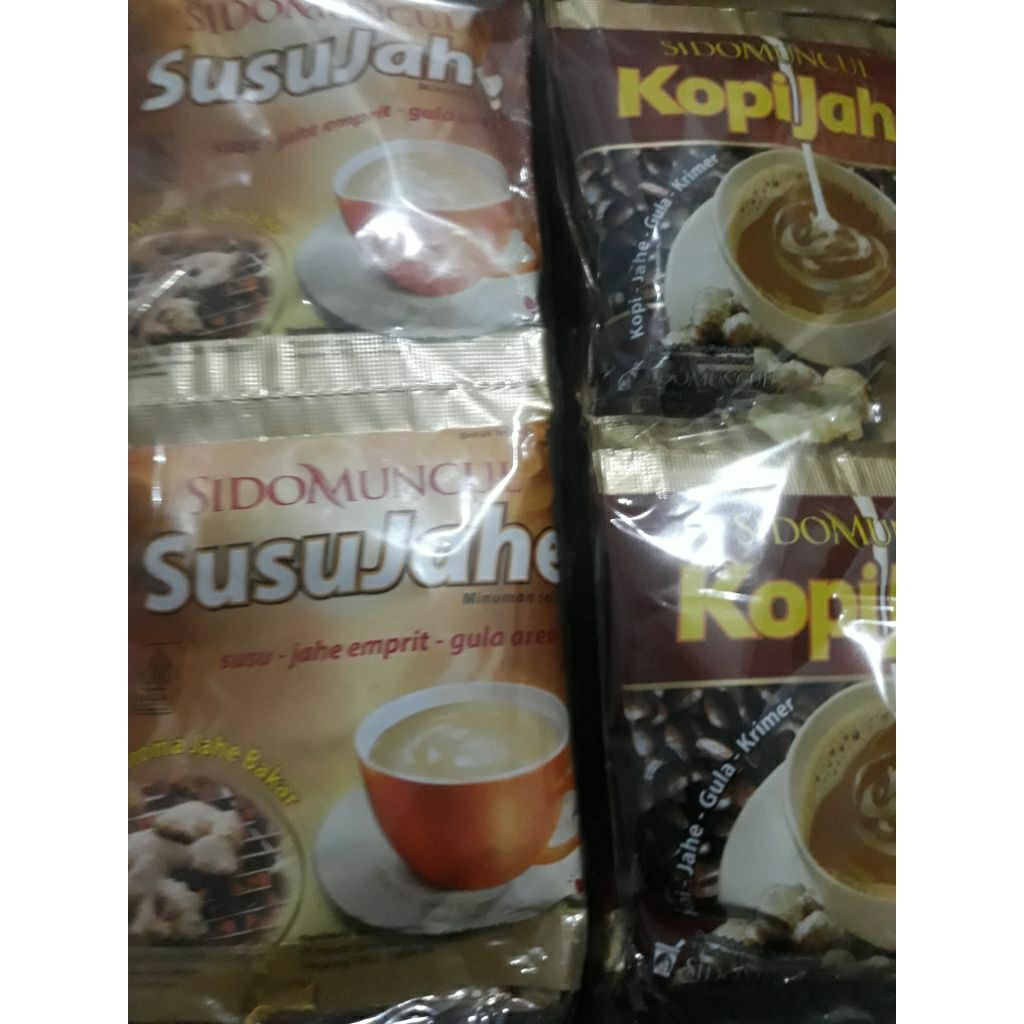

Susu Jahe / Kopi Jahe Sidomuncul Rentengan Isi 10 Sachet