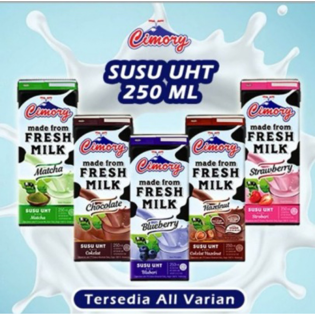 

PROMO! 1 DUS ISI 24pcs Cimory Fresh Milk UHT 250ml | Susu Segar 12 Varian Rasa