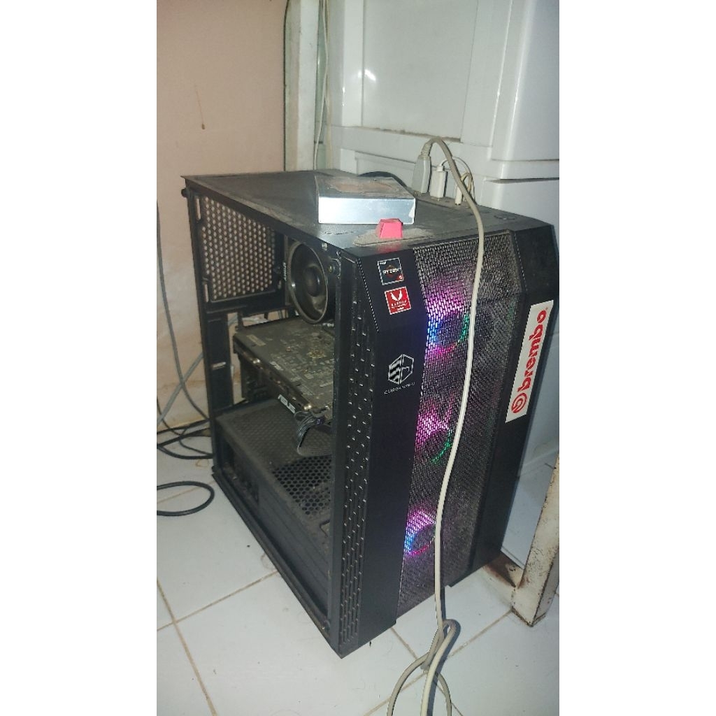 1 Set Pc Ryzen 5, vga RX 580 4gb, 16gb ram