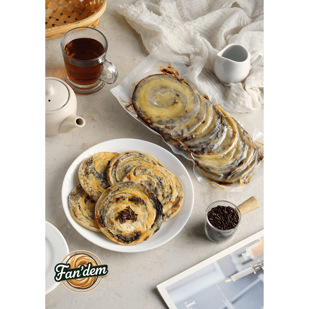 

Roti Maryam / Roti Canai / Roti Cane Frozen Rasa Coklat Isi 10 Pcs