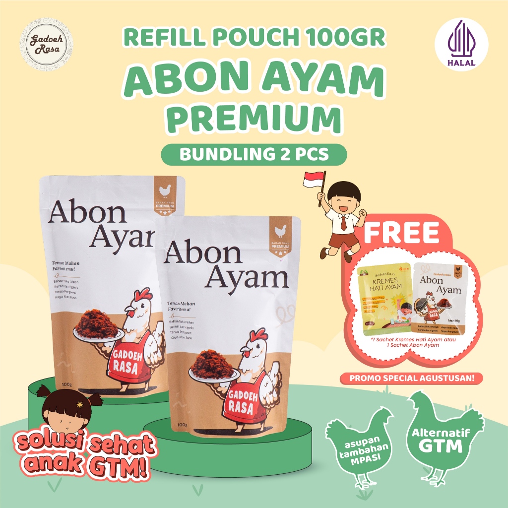 

Gadoeh Rasa Abon Ayam Bundling 2pcs Refill Pouch 100gr