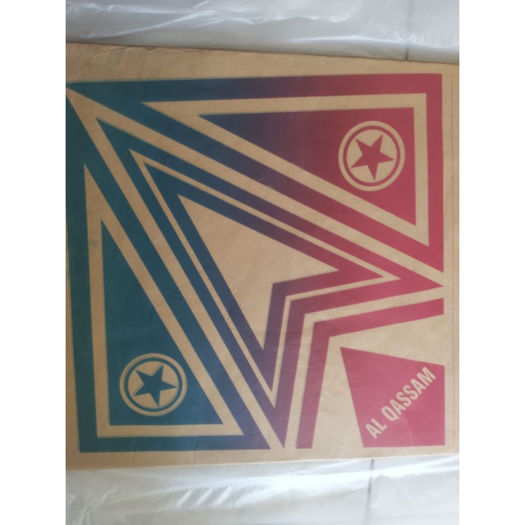 kertas layangan tisu 2 warna motif sembur bahan layangan shukoi