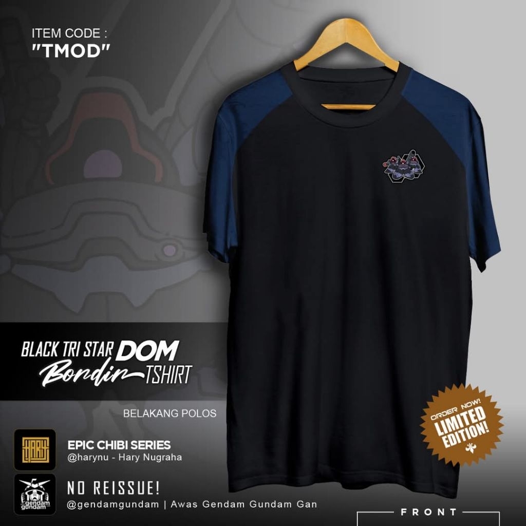 TSHIRT EMBROIDERY GUNDAM  SERIES DOM GUNDAM STUFF