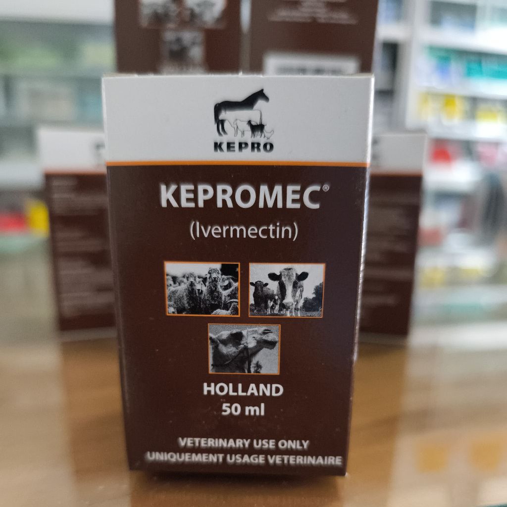 KEPROMEC INJEKSI 50ml obat kutu parasit pada hewan unggas ayam bebek sapi kambing domba maupun hewan