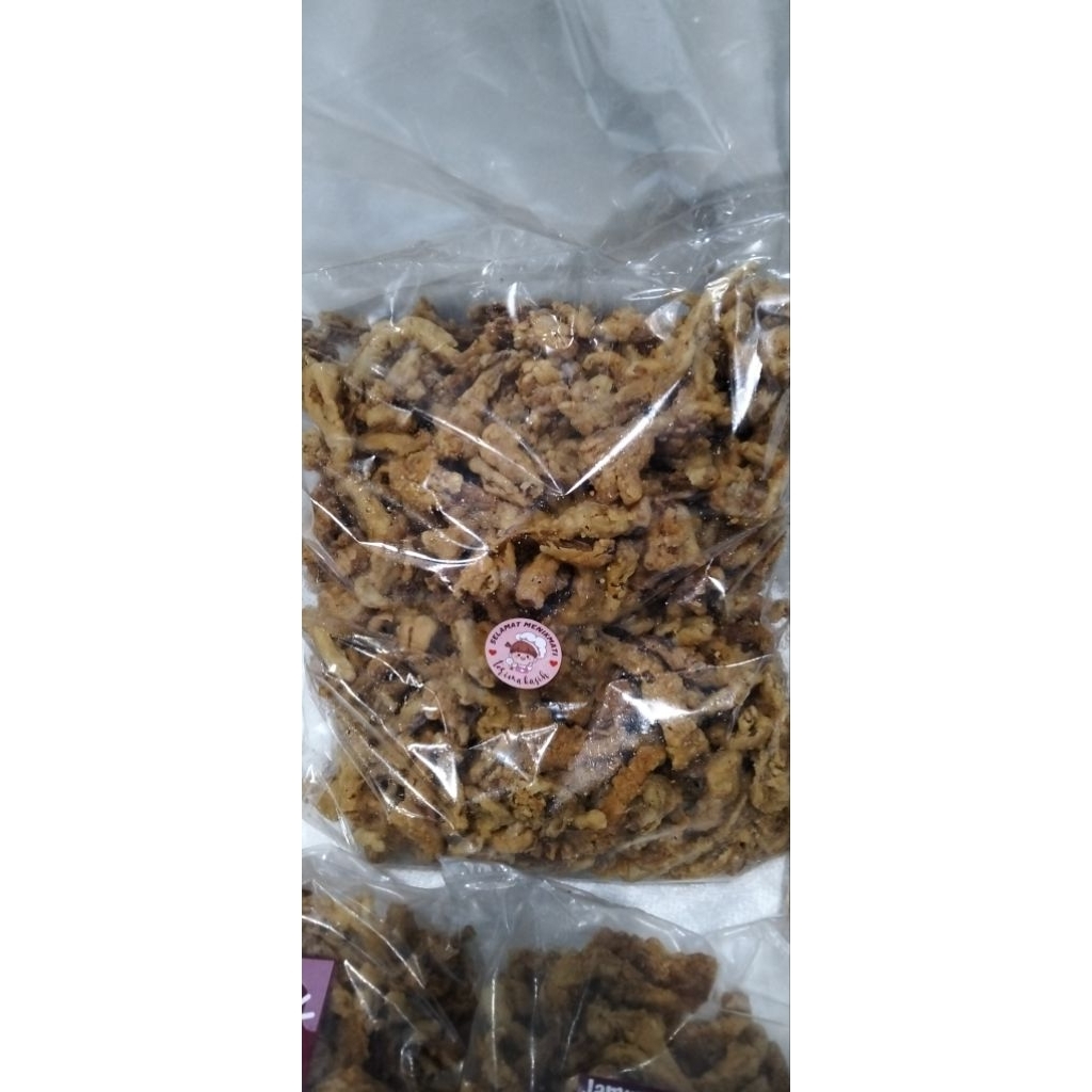 

jamur crispy renyah gurih 400 gr/ makanan ringan / cemilan